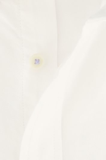 Giordano casual overhemd korte mouw wijde fit wit effen katoen