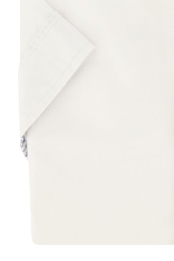 Giordano katoenen korte mouw overhemd regular fit wit