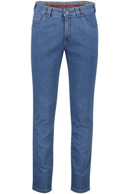 Meyer Meyer jeans Dublin blauw effen denim Italian slim fit
