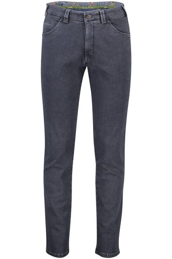 Meyer jeans Dublin grijs effen denim slim fit