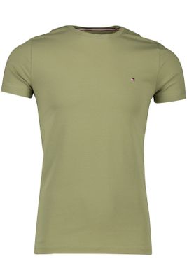 Tommy Hilfiger Tommy Hilfiger t-shirt effen groen katoen normale fit