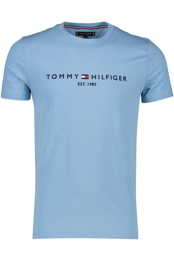 Tommy Hilfiger t-shirt lichtblauw slim fit