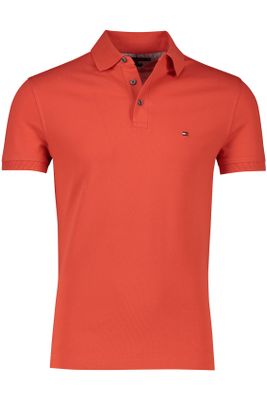 Tommy Hilfiger Tommy Hilfiger polo normale fit rood effen katoen