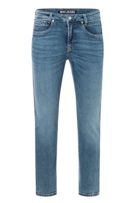 Mac Mac jeans blauw effen katoen Arne Pipe 5-pocket model
