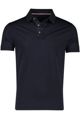 Tommy Hilfiger Katoenen Tommy Hilfiger 3-knoops polo slim fit donkerblauw