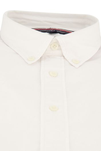 Tommy Hilfiger overhemd thflex korte mouw wit