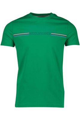 Tommy Hilfiger Tommy Hilfiger t-shirt groen effen met merknaam