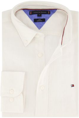 Tommy Hilfiger Tommy Hilfiger overhemd regular fit wit linnen