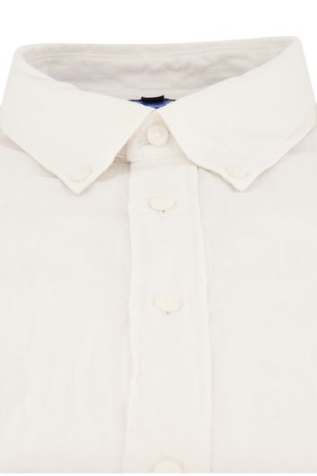 Tommy Hilfiger overhemd regular fit wit linnen