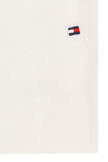 Tommy Hilfiger casual overhemd normale fit wit effen