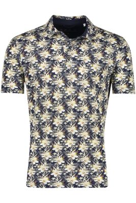 Brax Brax polo normale fit donkerblauw geprint 