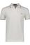 Fred Perry polo normale fit wit effen katoen met bruine details