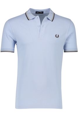 Fred Perry Fred Perry 2 knoops poloshirt lichtblauw uni