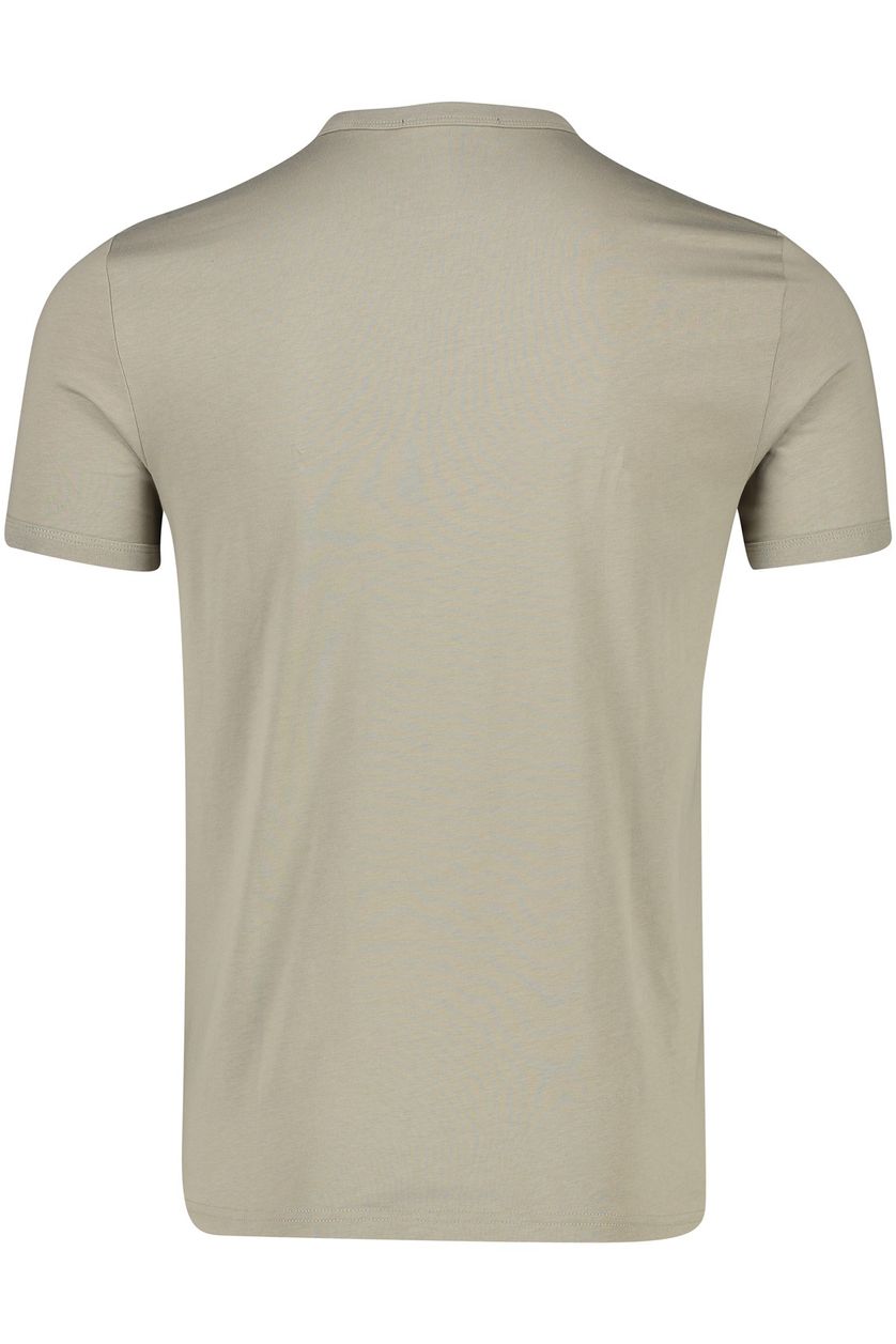 Fred Perry t-shirt grijs effen met logo ronde hals
