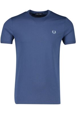 Fred Perry Fred Perry t-shirt donkerblauw effen katoen ronde hals