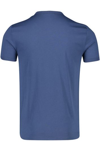 Fred Perry t-shirt donkerblauw effen katoen ronde hals