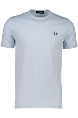 Fred Perry Fred Perry t-shirt lichtblauw met donkerblauw logo