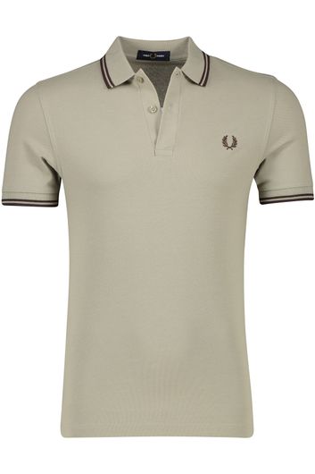 Fred Perry polo bruin katoen normale fit