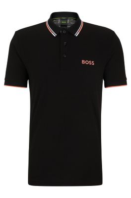 Hugo Boss Hugo Boss polo normale fit zwart effen katoen
