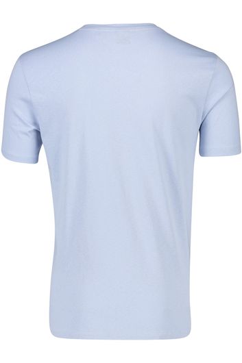 Hugo Boss T-shirts lichtblauw korte mouw effen katoen