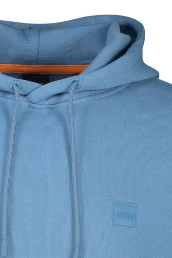 Boss Orange hoodie wetalk blauw katoen