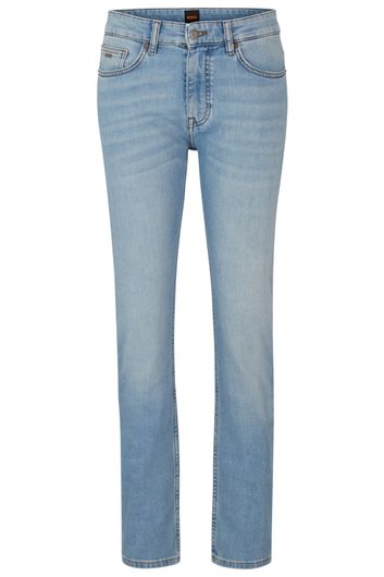 Hugo Boss jeans blauw effen katoen