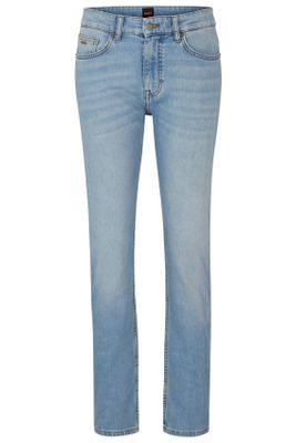 Hugo Boss Hugo Boss jeans blauw effen katoen