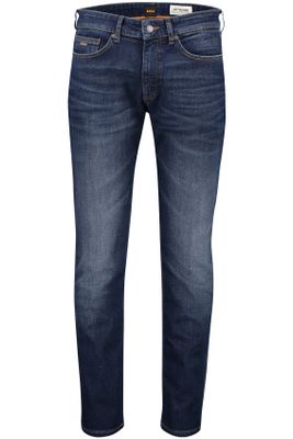 Hugo Boss Hugo Boss jeans blauw gemêleerd denim, katoen, stretch