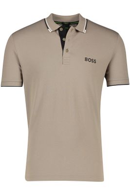 Hugo Boss Hugo Boss green polo stretch paddy bruin katoen regular fit