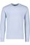 Hugo Boss sweater ronde hals lichtblauw effen, geprint katoen