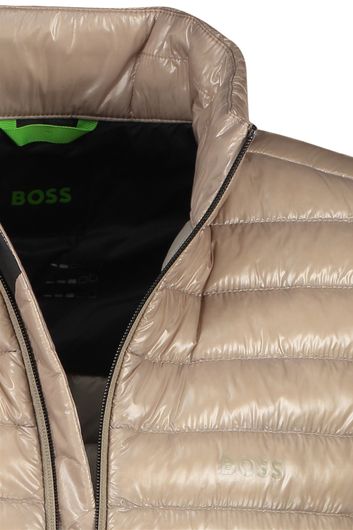 Hugo Boss bodywarmer goud normale fit techno waterafstotend