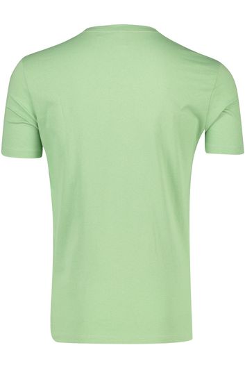 Hugo Boss T-shirt groen effen katoen