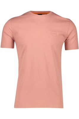 Hugo Boss Katoenen Boss Orange Tales t-shirt roze normale fit