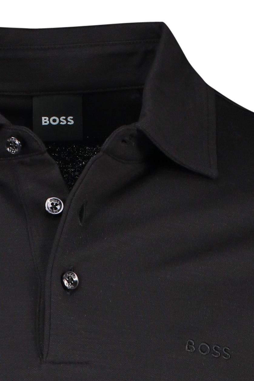 Boss Black Press 55 polo normale fit zwart