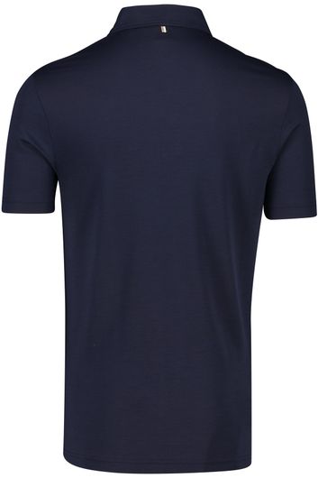 Hugo Boss polo normale fit donkerblauw effen 