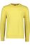 Hugo Boss sweater ronde hals geel effen katoen