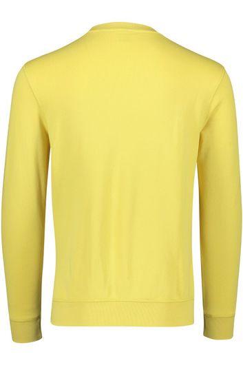 Hugo Boss katoenen sweater Westart ronde hals geel