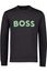 Hugo Boss sweater ronde hals zwart effen katoen