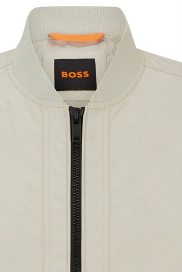Hugo Boss zomerjas beige effen normale fit 