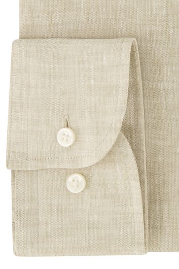 Hugo Boss overhemd slim fit beige uni