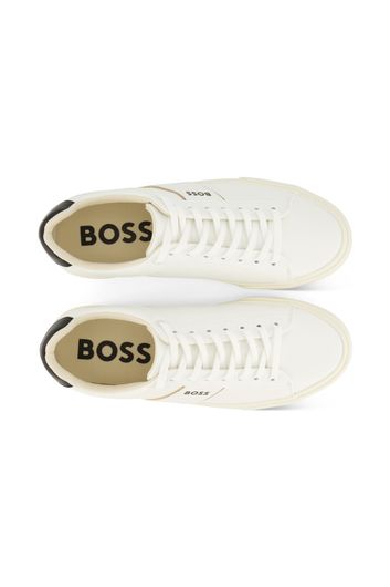 Witte sneakers Hugo Boss effen 