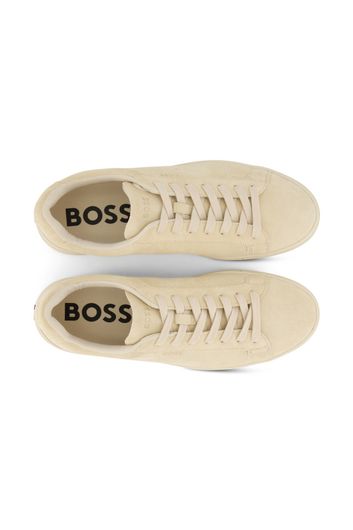 Hugo Boss sneakers beige effen leer