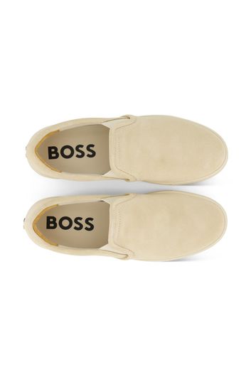 Hugo Boss sneakers instappers beige effen leer