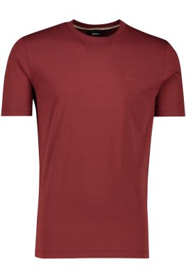 Hugo Boss Boss t-shirt Thompson rood effen wijde fit