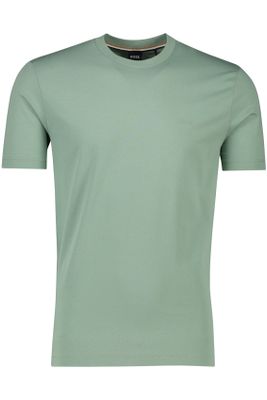 Hugo Boss T-shirt Thompson Boss groen effen katoen