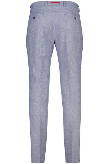 Roy Robson pantalon mix en match blauw effen linnen slim fit