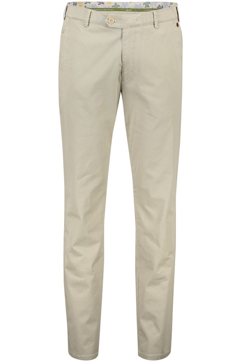Meyer Bonn katoenen pantalon beige perfect fit