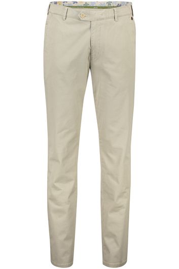 Meyer pantalon Bonn beige katoen perfect fit