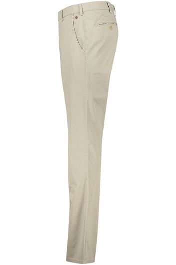 Meyer pantalon Bonn beige katoen perfect fit