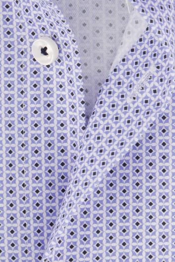 Seidensticker business overhemd Regular normale fit blauw geprint